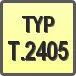 Piktogram - Typ: T.2405